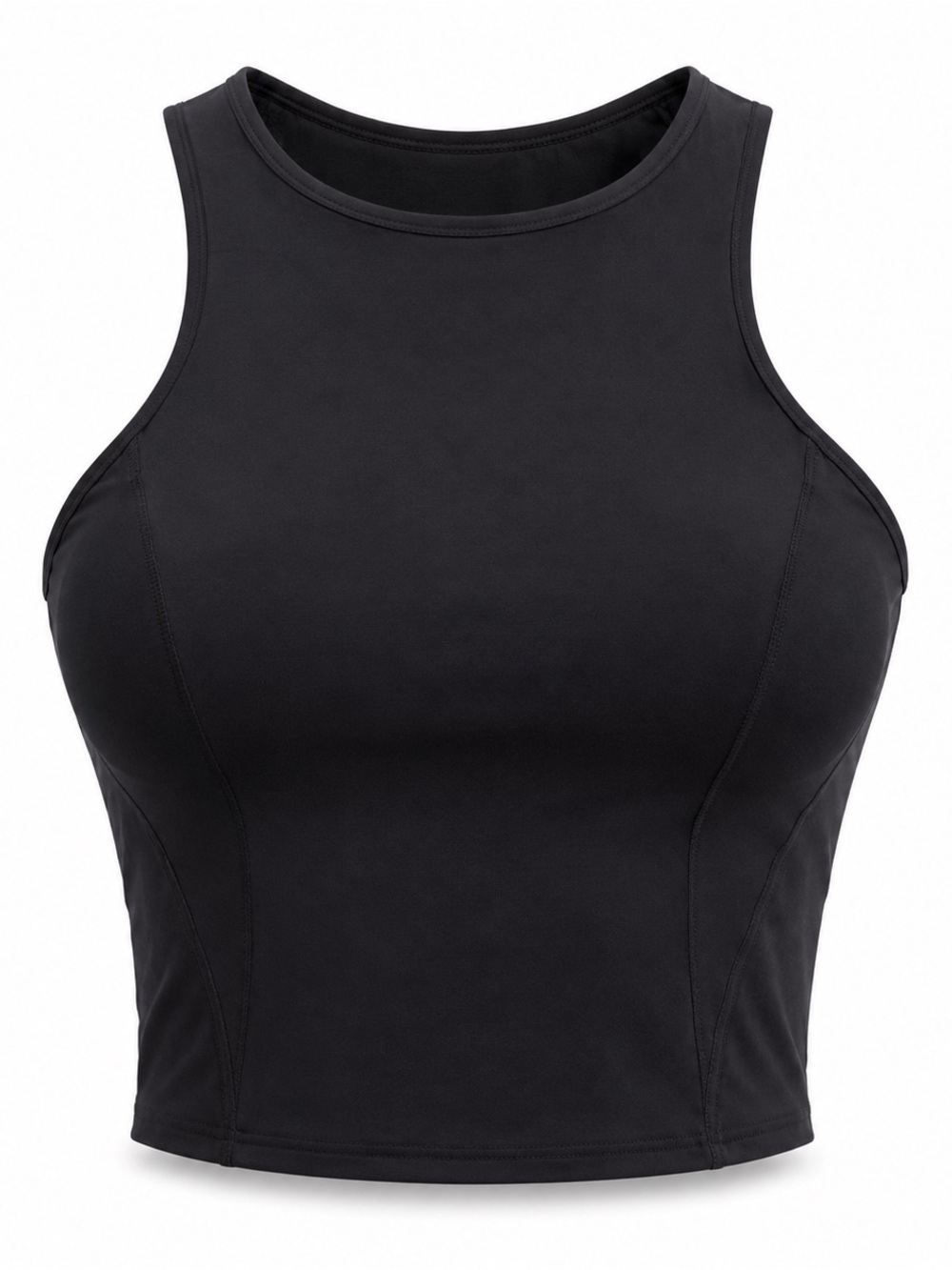 Lululemon Longline High Neck Sports Bra Tank | Black | Size 10| Built In Support